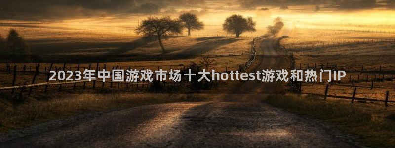 天美娱乐测速：2023年中国游戏市场十大hottest游戏和